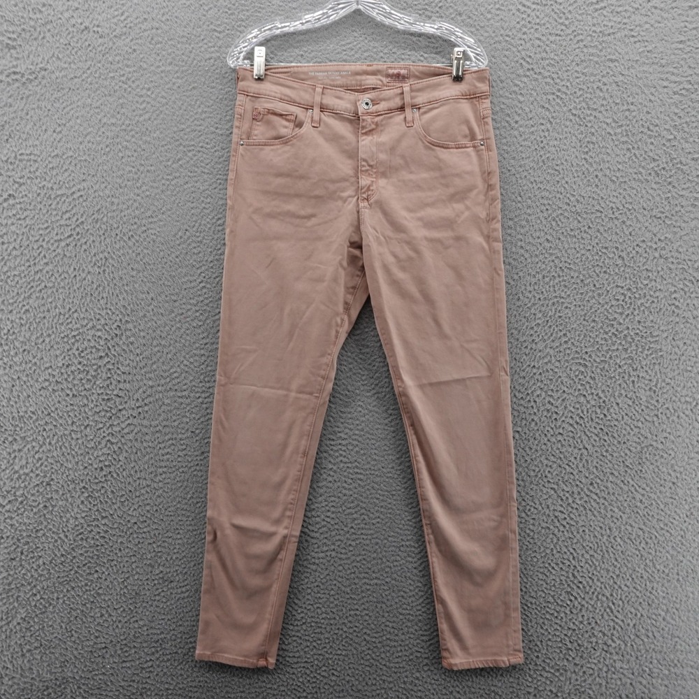 AG Adriano‎ Goldschmied The Farrah Skinny Ankle Jeans 30 Pink Womens Stretch